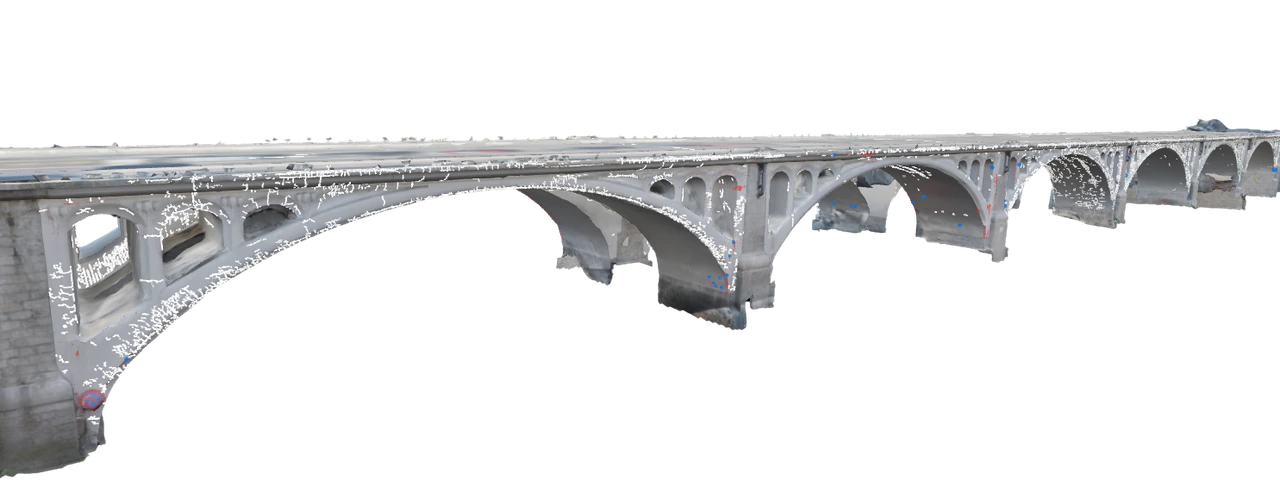 3D reconstruction of Chauderon Bridge.