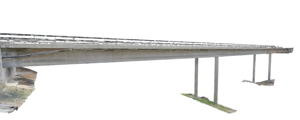 3D model of Tuftal Viaduct.