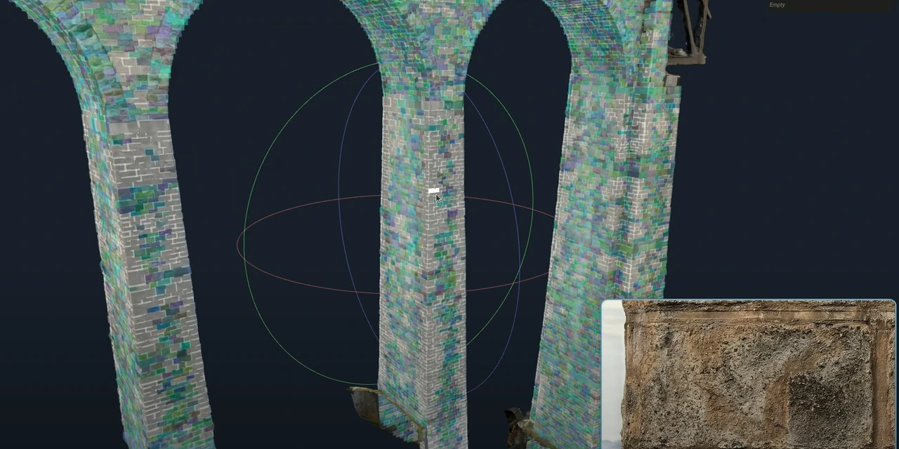 Stone bounding box detection and classification. Gray boxes represent mortar stones.